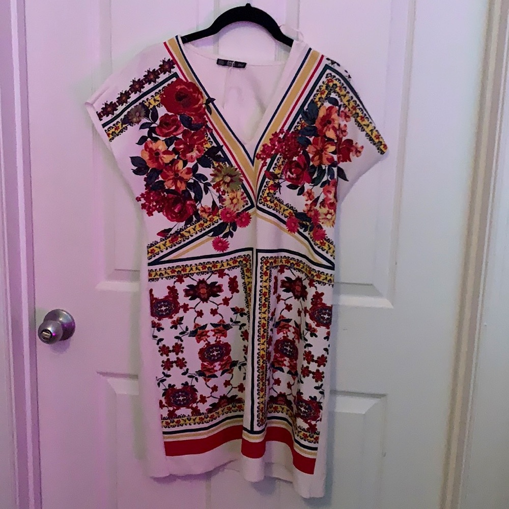 Zara floral dress tunic